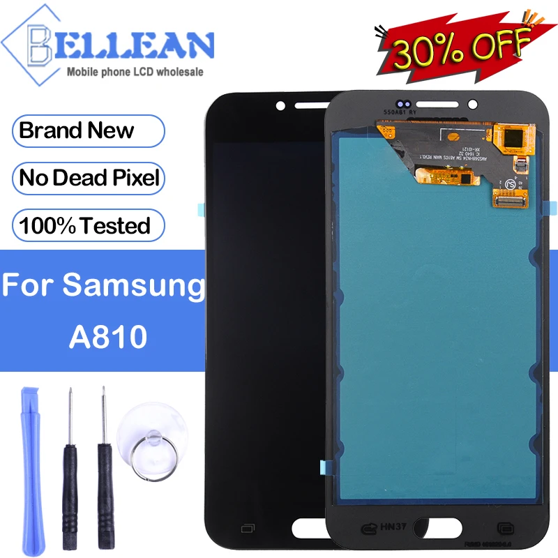 

Promotion Dinamico Super Amoled A810F Display For Samsung Galaxy A8 2016 Lcd With Touch Screen Digitizer Assembly A810 Lcd