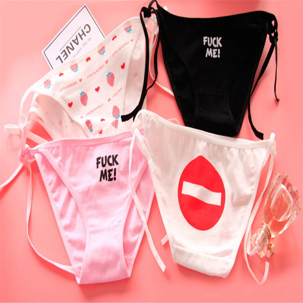 sexy string Two dimensional girl COS cotton underwear straps sexy