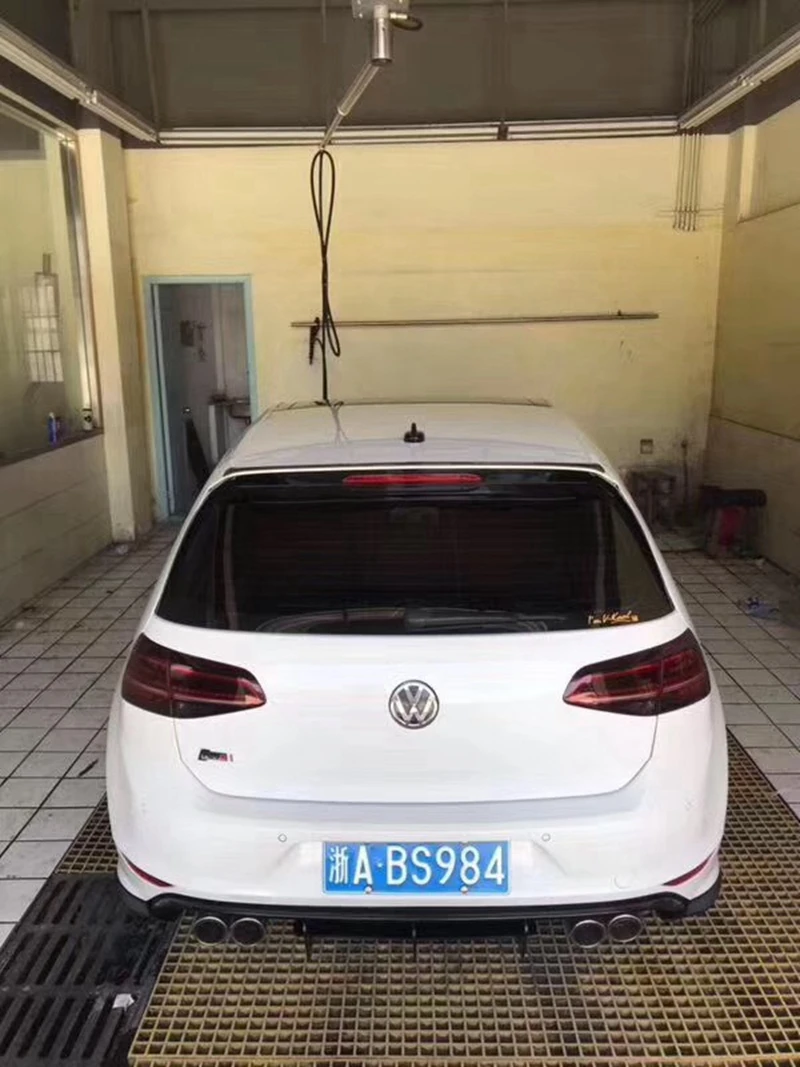 Для VW Golf 7/7,5 ABS задний бампер диффузор бампер для Volkswagen MK7 и 7,5 Rline и GTI средства ухода за кожей комплект бампер спойлер задней крышки задний спойлер