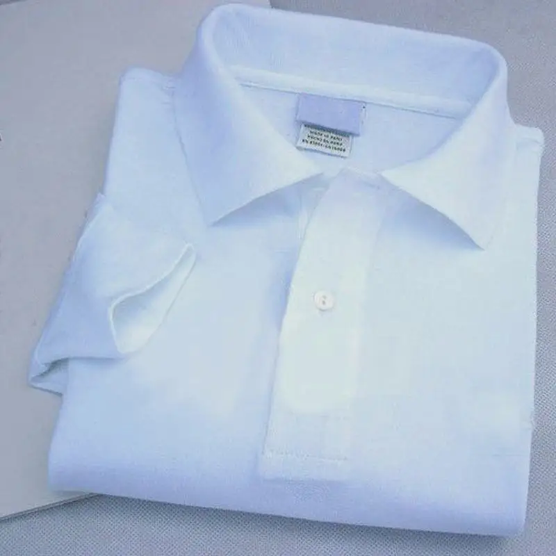 

100% cotton Top quality 2019 Summer tees Men's long sleeve polos shirts XS-4XL casual mens lapel polos shirts fashion mens tops