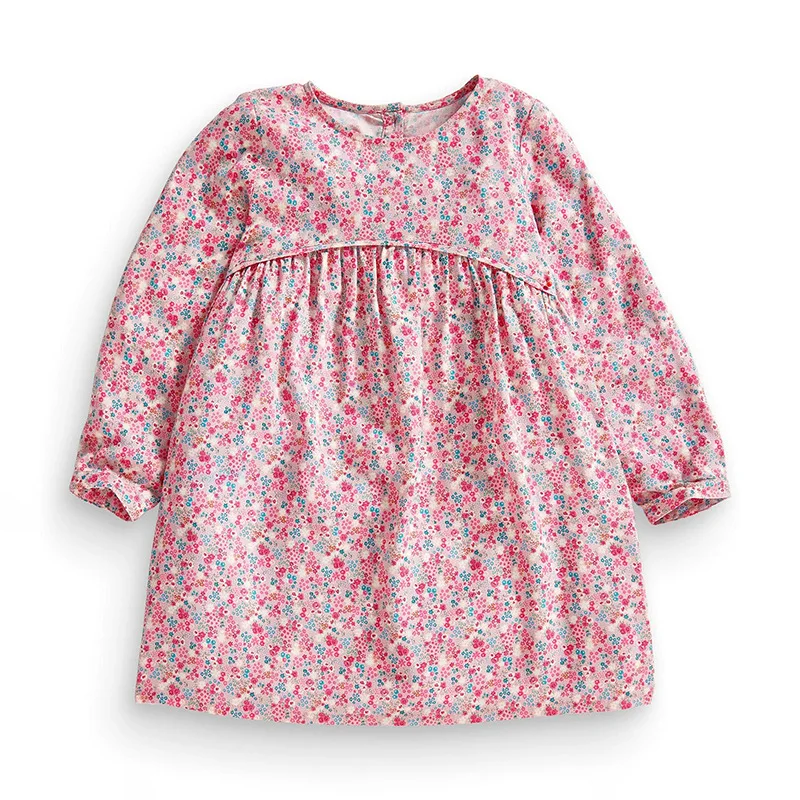 

Little maven 2-7Years Baby Girls Dress For Autumn Children's Kids Girl's Long Sleeve Floral Pattern Dress Vestidos Fall Clothing