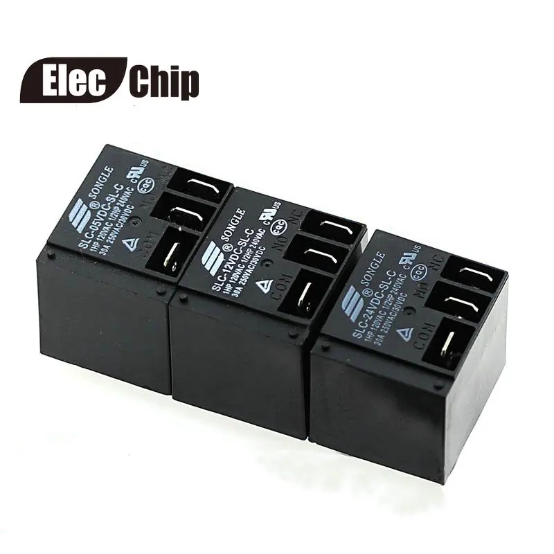 5PCS Power relays SLC 05VDC SL C SLC 12VDC SL C SLC 24VDC SL C 30A T91 ...