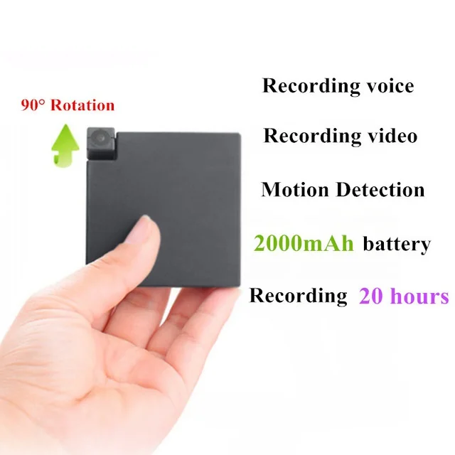 MD13 Mini DV Camara Обнаружение движения встроенный аккумулятор 2000 мАч секретная камера