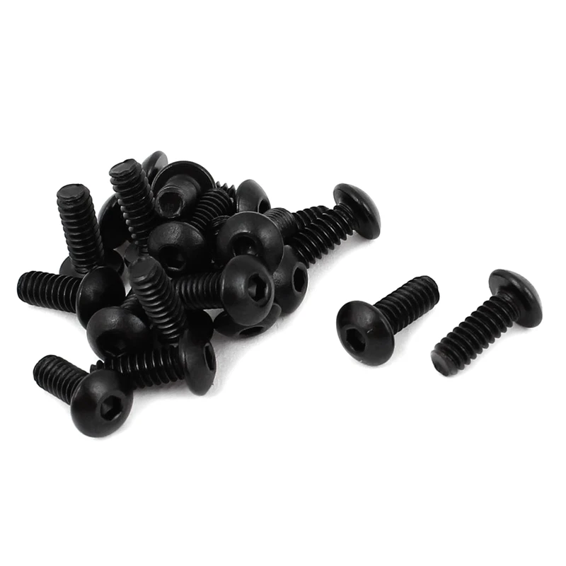 

HOT-No. 6-32 UNC x 3/8 Alloy Steel Hex Socket Screws, Black, 20 Pieces