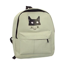 Neue 2017 Schöne Cartoon Rucksack Für Frauen Casual Leinwand jungen Rucksäcke Schultasche Einfache Rucksack Mädchen Schultaschen