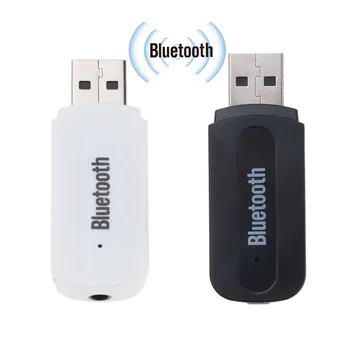 

3.5mm jack Bluetooth Audio Receiver Adapter Wireless Music A2DP Dongle with AUX transmitter USB charging for Car Speaker Player
