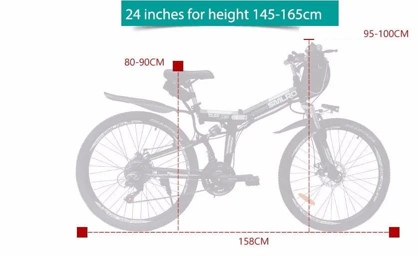 Clearance 24 Inch Folding Mountain Bike Power Lithium Battery Electric Bicycle Motor 48 V, 500 W To A Range Of 60 Km. Speed Of 40 Km 14