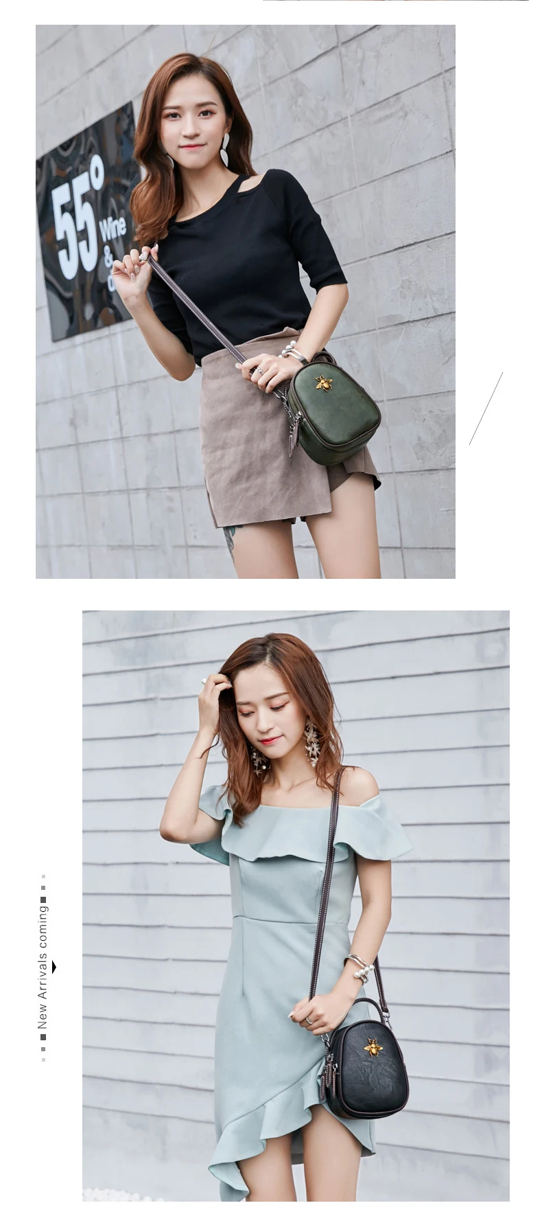 Women Bags Genuine Leather Shoulder Bag Crossbody Famous Brand Tote Handbag Cute Small Fashion Shopping Bag with Bear Pendant