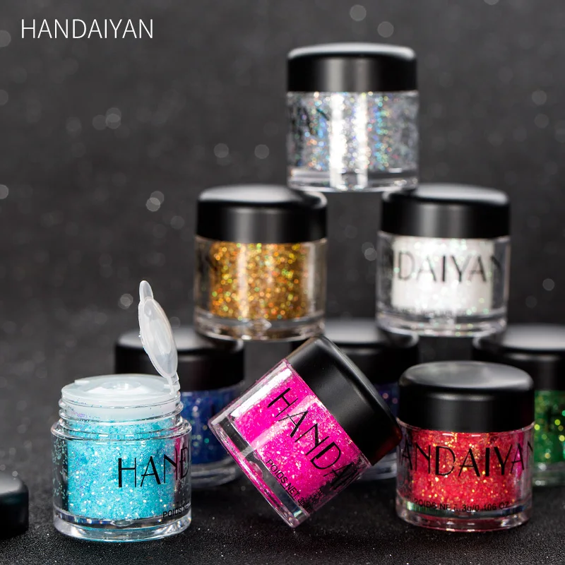 

HANDAIY Sequin glitter Diamond flash paste Stage glitter powder T-stage catwalk glitter paste Multifunctional shiny film