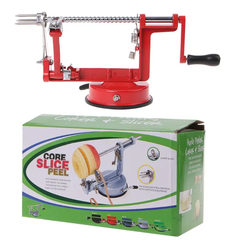  Stainless Steel 3 in 1 Apple Peeler Fruit Peeler Slicing Machine Apple Fruit Machine Peeled Tool