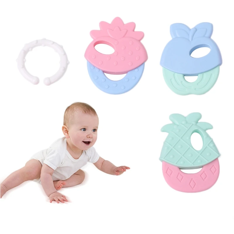 Buy 3 Pcs/1Set Baby Teether Soft Silicones Kids