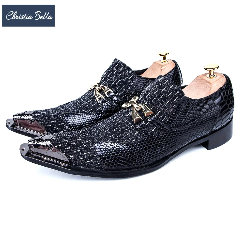 Christia Bella/фирменные дизайнерские деловые мужские модельные туфли; модная свадебная формальная обувь из натуральной кожи; Туфли-оксфорды; большие размеры