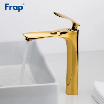 

Frap New Arrival Basin Faucet Torneira Bathroom Basin Tap Cold & Hot Water Mixer Spray paint Golden Faucets Bath Sink Tap Y10095