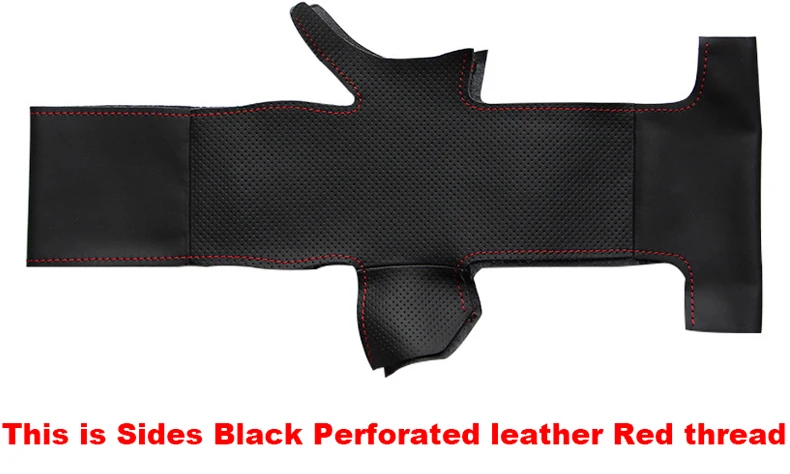 Mewant-Black-Artificial-Leather-Car-Steering-Wheel-Cover-for-Renault-Megane-2-2003-2008-Kangoo-2008-7