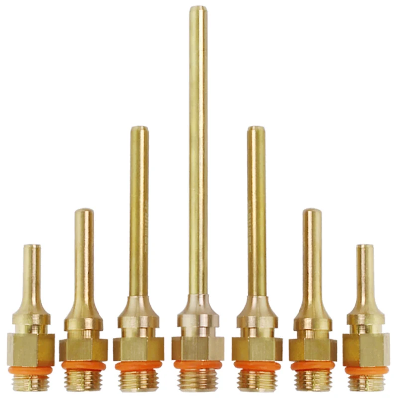 Hot Melt Glue Gun Nozzle Long Nozzle Copper For 40W 60W 80W 100W 150W 2.0x100mm 2.0x70mm 2.0x50mm 3.0x38.5mm 2.0x32mm