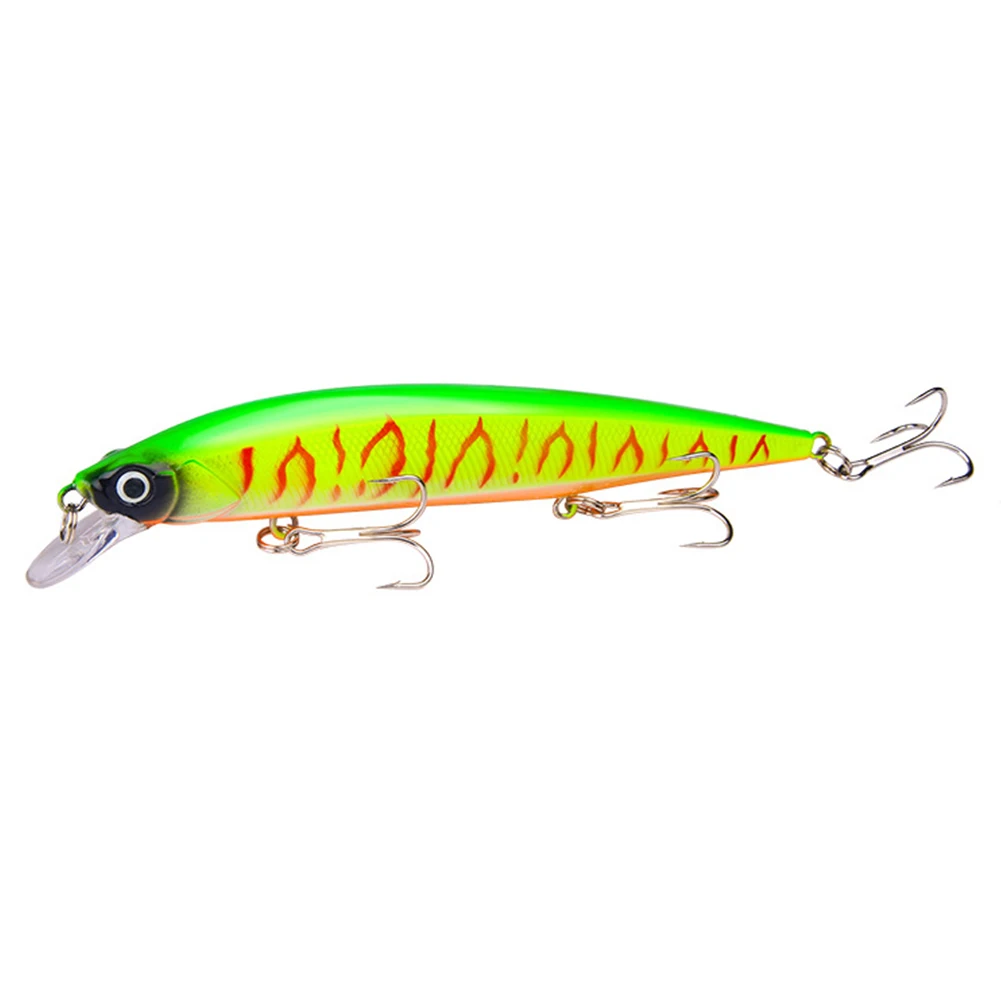 Minnow Long Shot Artificial 3D Eyes Fishing Lures Fly Hooks Floating Wobbler Colorful Plastic Squatting Squid Hard Bass Tackle