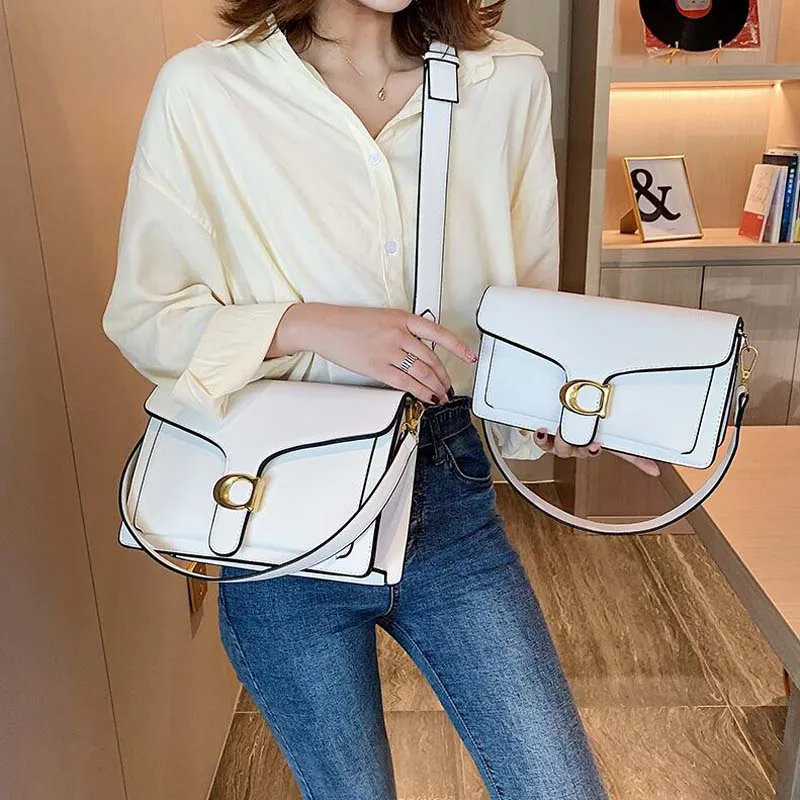 

Fashion Women Baguette Purse Handbag 2019 Classy Ladies White Hand Bags Luxury Big Capacity Shoulder Crossbody Bags for Women