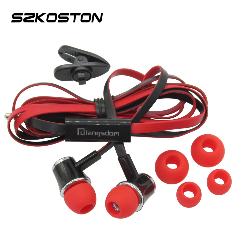 Goedkoop SZKOSTON In Ear Ondersteunt Muziek Oortelefoons Super Stereo Hoofdtelefoon Stereo Oordopjes voor Mobiele Telefoon MP3 MP4 iPhone xiaomi huawei