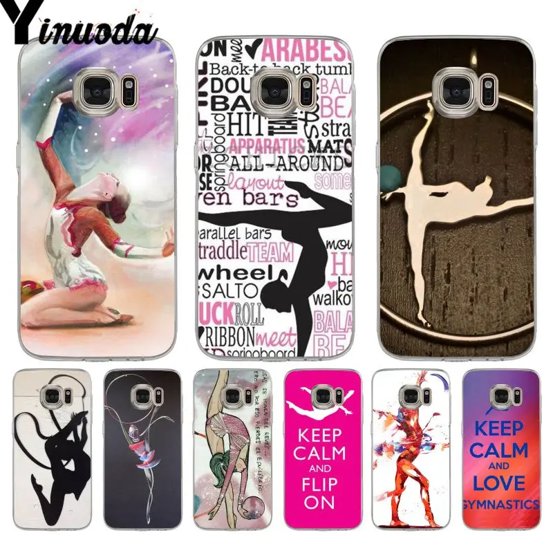 

Yinuoda Love Gymnastics Oil Painting Colorful Phone Accessories Case for samsung galaxy S9 S7 S6 edge plus S5 S9 S8 plus Note 9