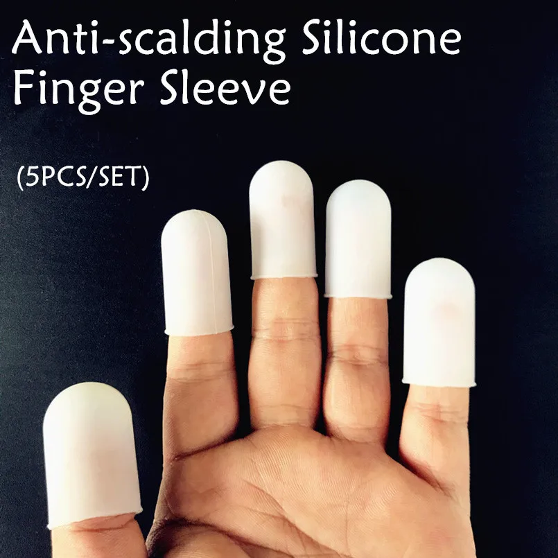New Finger Protectors Hot Food Grade Silicone Finger Sleeve Insulation