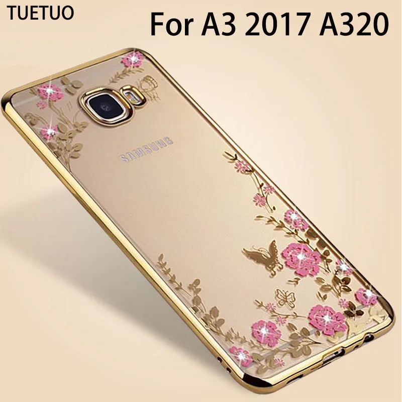 YueTuo Оригинальный чехол из ТПУ розового золота для Samsung Galaxy A3 2017 a320 силиконовый