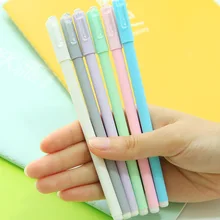 Шт. 6 шт. скраб гелевая чернильная ручка цвет Macarons простая подпись на водной основе ручка Kawaii ручка гелевые ручки 6803