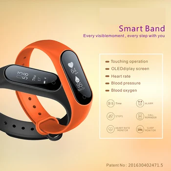 

Heart Rate Smart Band Activity Bracelet Wristband HR Pedometer Wireless Activity tracking waterproof Sports Bracelet