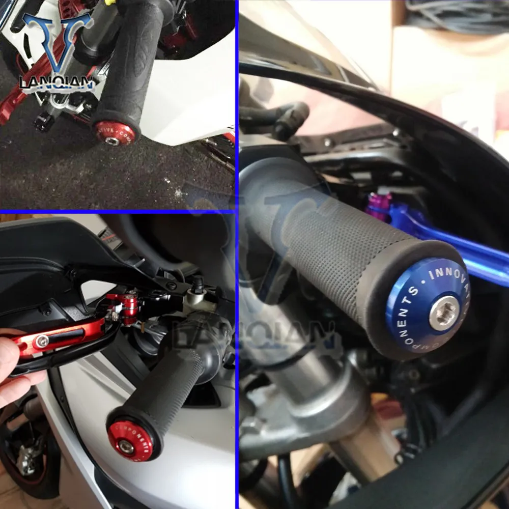 Мотоцикл 7/8 ''CNC Ручка Бар Конец универсальные рукоятки на руль для Kawasaki Z800/E