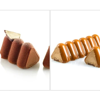 

Silicone Triple-cornered Shape Cake Molds Energy Roll Dessert Pan Bakeware Pastry Mold Baking Tools Kitchen Accessories
