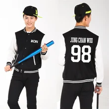 Ikon YG kpop Мужской Женский Повседневный костюм куртка Корейская бейсбольная одежда пальто YG k-POP, Ikon осень зима толстовки Верхняя одежда с капюшоном
