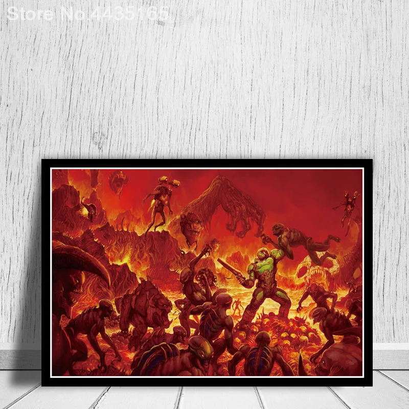35x51 J2344- The Ultimate DOOM 4 New Game Pop 