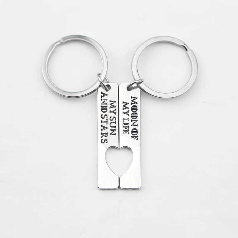 

Cool Game of Thrones Keychain "Moon of My Life, My Sun and Stars" Letter Alloy Pendent Keychain Gift Lovers Couples Accessories