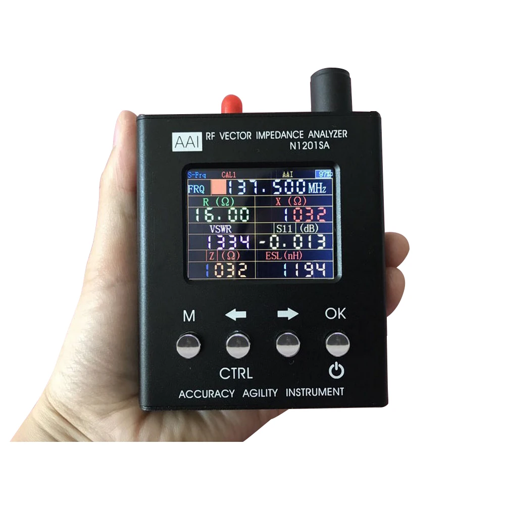 

LCD Digitale Antenna Analyzer 35MHz-2.7GHz N1201SA+ UV RF Vector Impedance ANT SWR Resistence Reactance Standing Wave S11