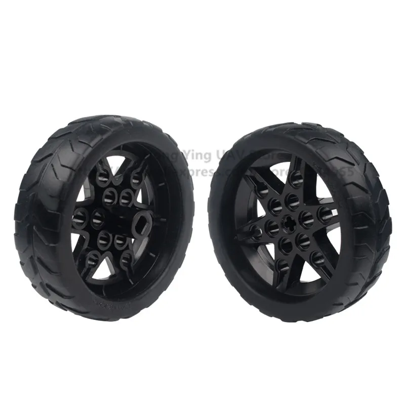 

A pair of robot wheel robot car tire model tires for TT motor tires RC robot toy accessories