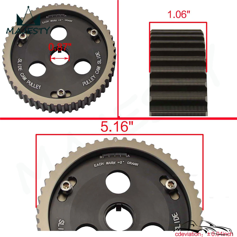 2 шт. шкив распределительного вала Cam для* udi A4 TT VW Beetle Golf Jetta Passat 8P B5 B6 B7