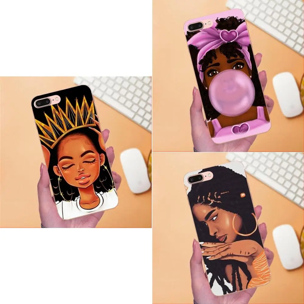 Мягкий хипстерский чехол Melanin Poppin Aba Queen Black Girl для Huawei Mate 7 8 9 10 20 P8 P9 P10 P20 P30 Lite Plus Pro