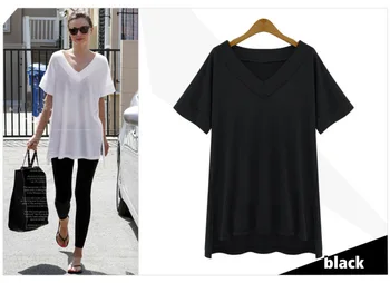

Suit- V Lead Easy Short Sleeve T shirt Rendering Unlined Woman