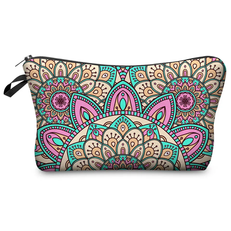  Jom Tokoy Fashion Brand Cosmetic Bags 2016 New Fashion 3D Printing Women Travel Makeup Case 708