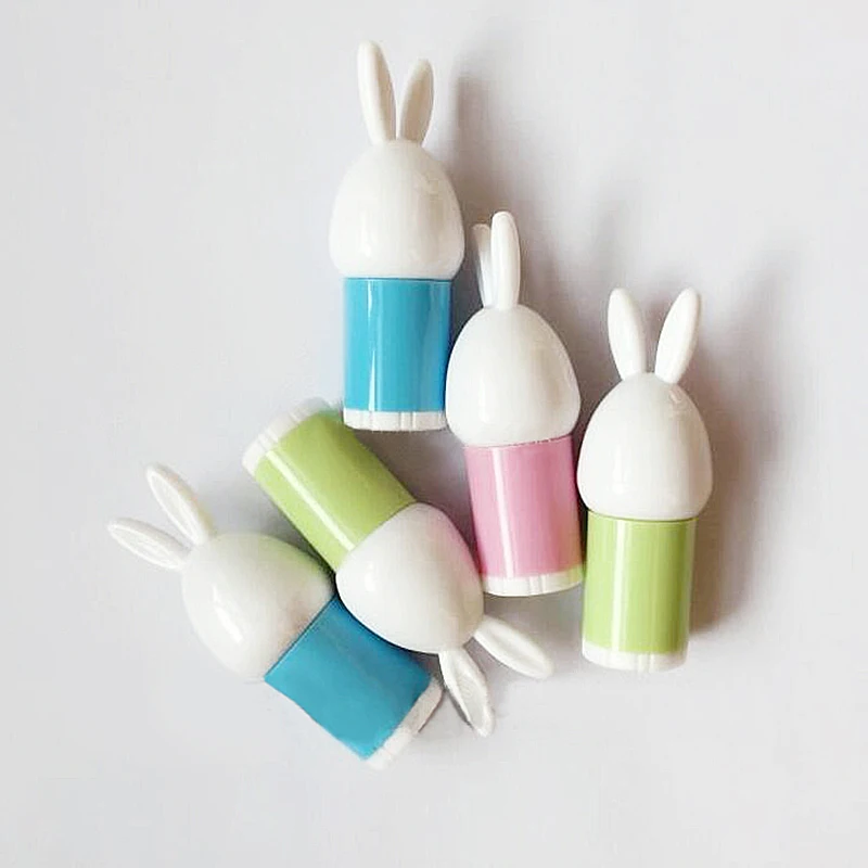 

50pcs/lot New Arrivals DIY MINI Cute Rabbit Cartoon Lipstick Tube Makeup Tool Homemade Empty Lip Balm Tube Refillable Bottles