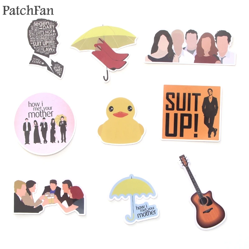 Patchfan 20 штук как я встретил вашу маму 90s наклейки для скрапбукинга детская игрушка