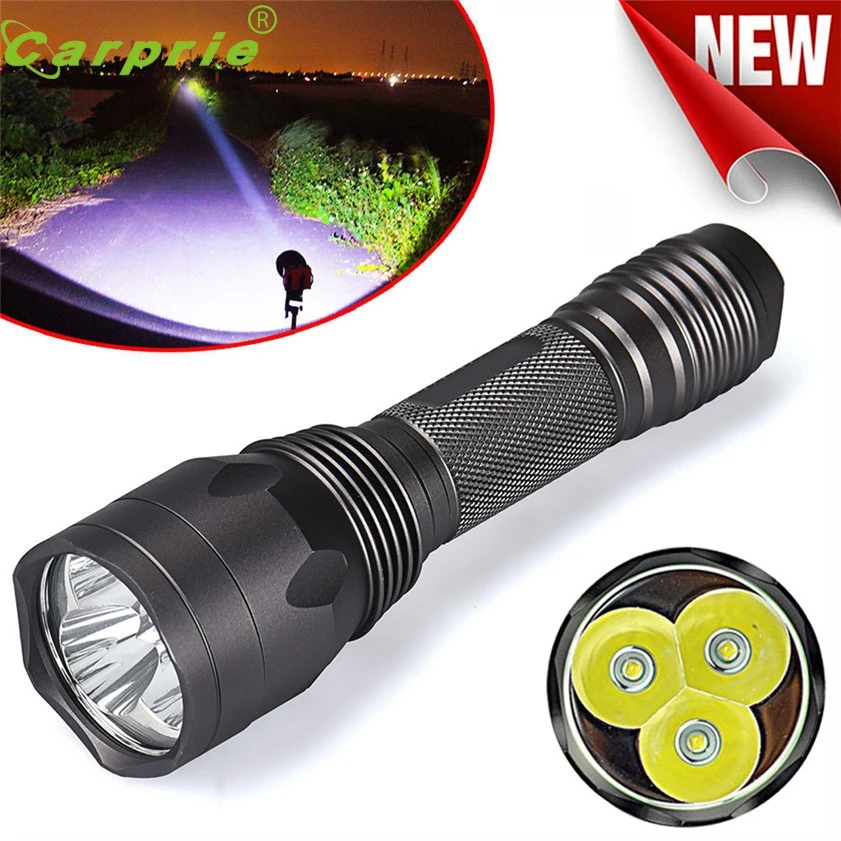 Super Bright 8000Lm 3x CREE XM-L T6 LED 5-Mode 18650 Flashlight Torch Light Lamp 170128 | Освещение