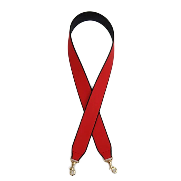 Bag Strap Gold Buckle Handbags Straps Replacement Bag Belts Leather Red Black Brown Handles for Women Shoulder Bags Accessories