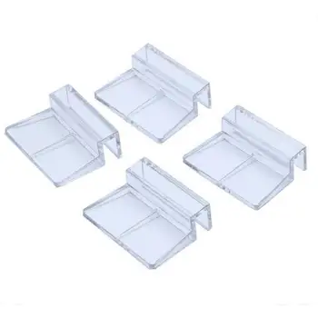 

2019 New 4Pcs/lot Fish Aquatic Pet Parts Aquarium Fish Tank Acrylic Clips Glass Cover Support Holders 6/8/10/12mm