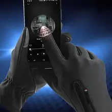 Спорт на открытом воздухе Сенсорный экран противоскольжения перчатки для Для мужчин Для женщин Водонепроницаемый зимние теплые перчатки зимние для верховой езды Лыжный Спорт Для мужчин перчатки