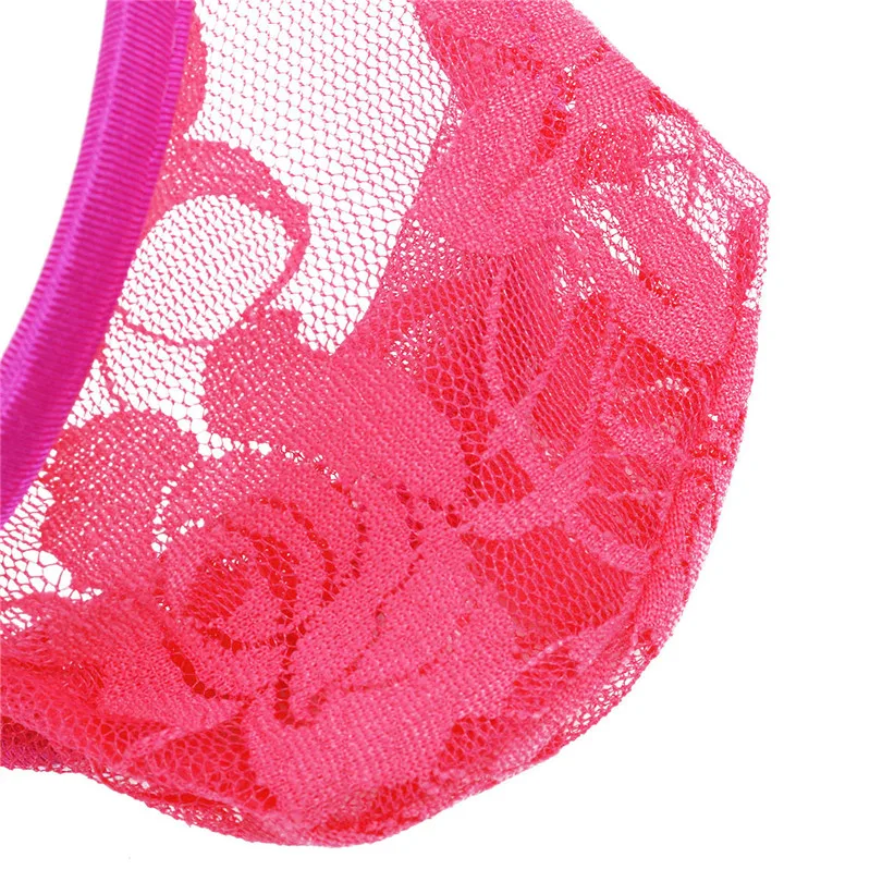 iEFiEL Sexy Mens Male Lace Floral C-string Bikini Mens Penis Sheath Cover Tights Underwear Thongs G-String for Lingerie Night