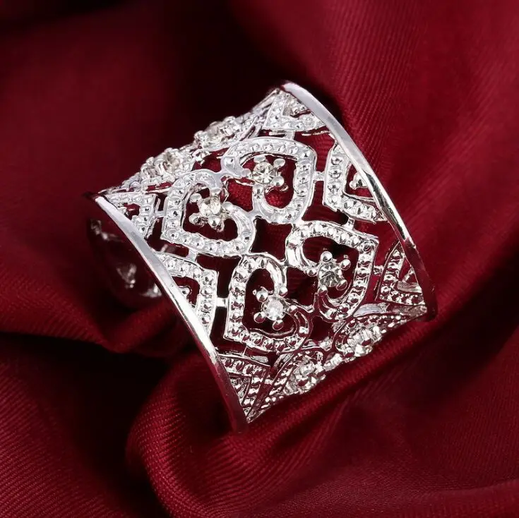

New Hot Punk Jewelry Weave Stylish Opening Adjustable Size Rings For Woman Girls jewelry ring fashion ring