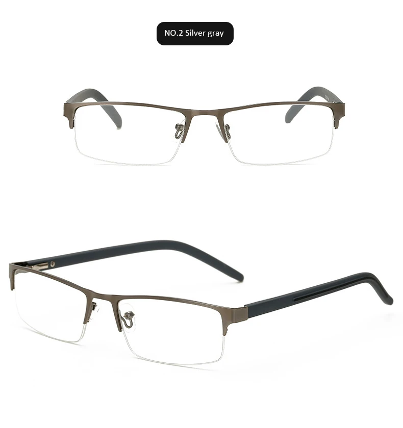 Классические дешевые прямоугольные очки для пожилых, высокое качество, оправа из нержавеющей стали, очки для чтения для мужчин и женщин L55CJ