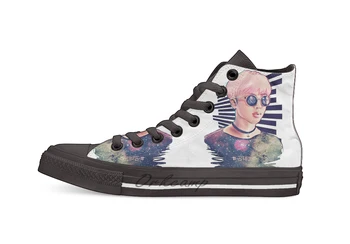 

kim daily Casual High Top Canvas shoes sneakers For Drop shipping