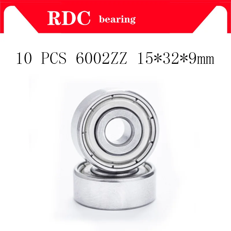 

10pcs/Lot ABEC-5 6002ZZ 6002z 6002 ZZ 15x32x9mm Mini Ball Bearing Miniature Bearing High quality Deep Groove Ball Bearing