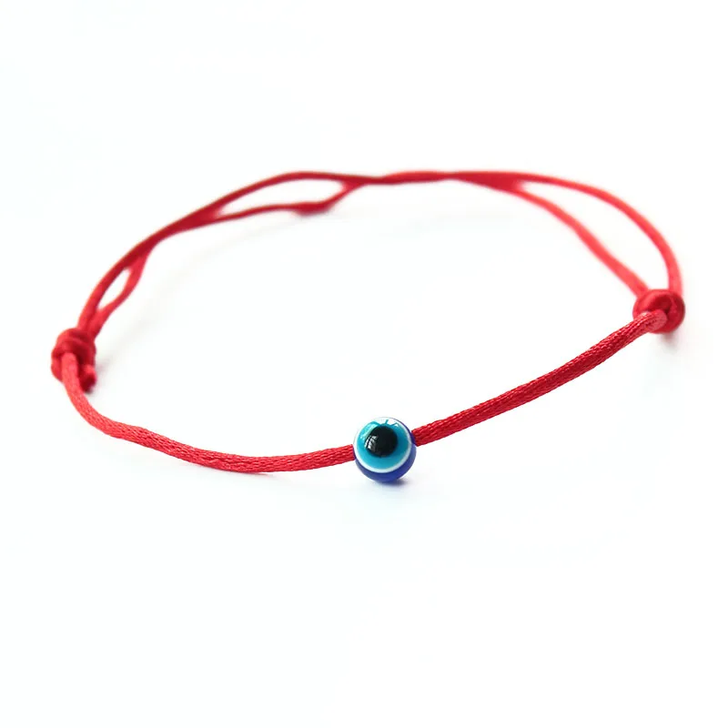 

Fashion Small Round Evil Eye Bracelet Red String Rope Braided Minimalist Bracelets For Women Girls Kids Hand Friendship Jewelry